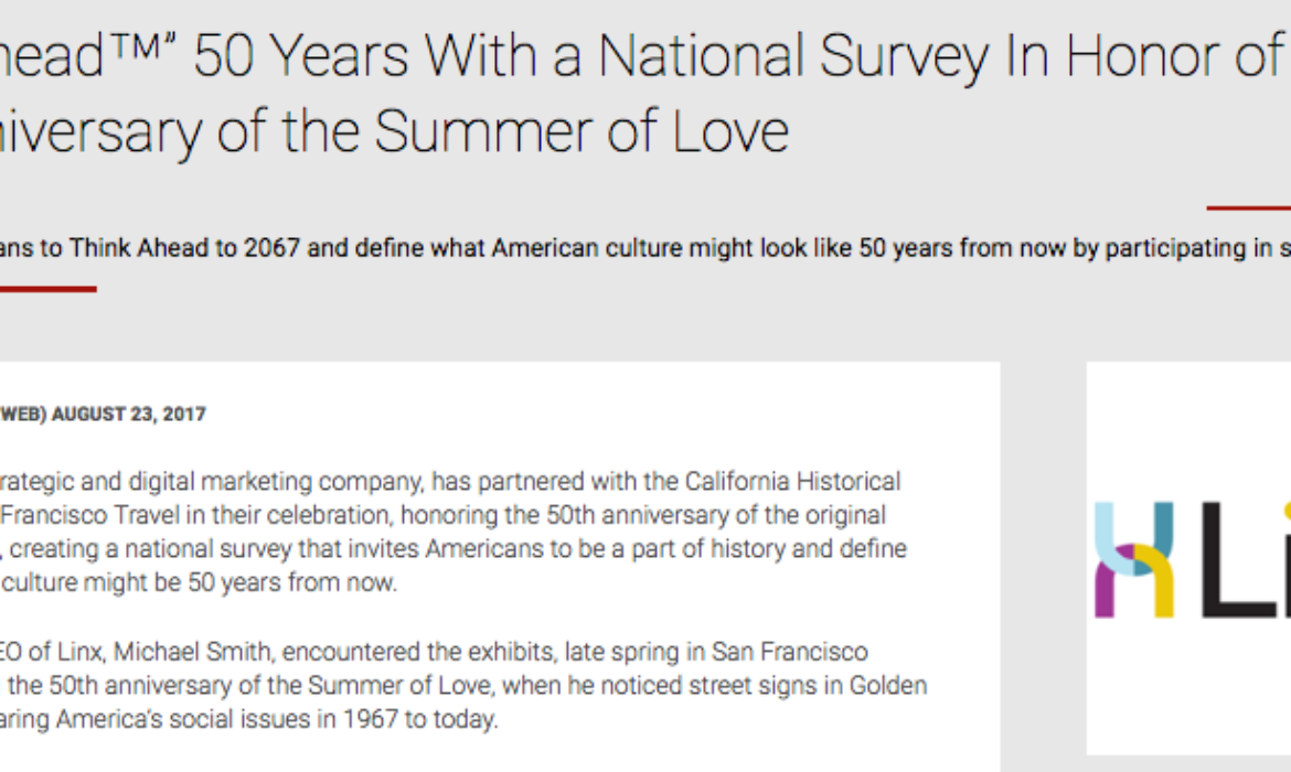 Summer of Love Press Release Featured on PR Web